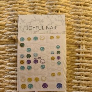 Colorful Smiley Nail Stickers